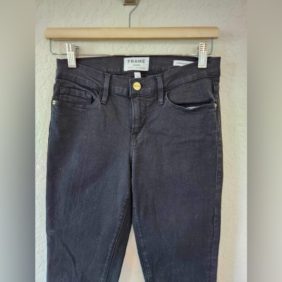Frame Black Le Skinny De Jeanne Jeans Size 26 - Picture 6 of 9